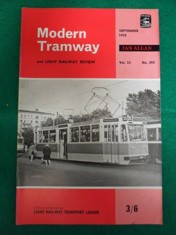Modern Tramway Magazine - September 1970 - Contents shown in photographs