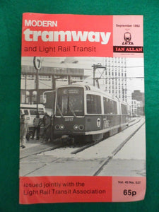 Modern Tramway Magazine - September 1975 - Contents shown in photographs
