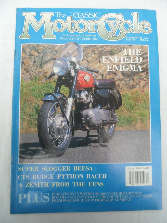 The Classic Motorcycle - Dec 1989 - Enfield - BSA - Rudge - Zenith
