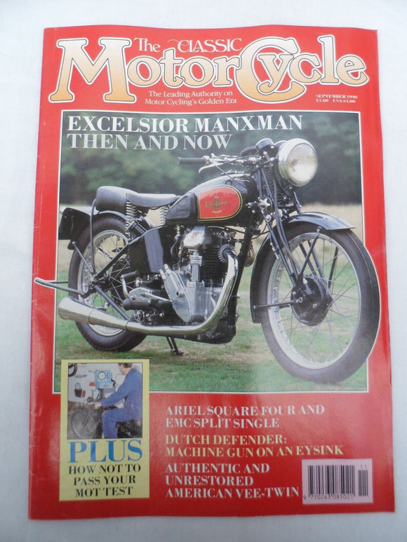 The Classic Motorcycle - Sep 1990 - Excelsior Manxman