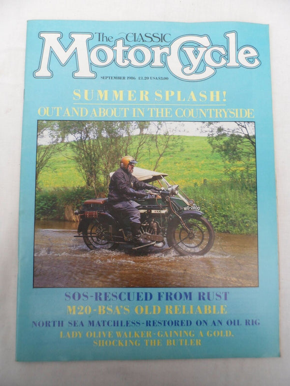 The Classic Motorcycle - Sept 1986 - M20 BSA - Matchless