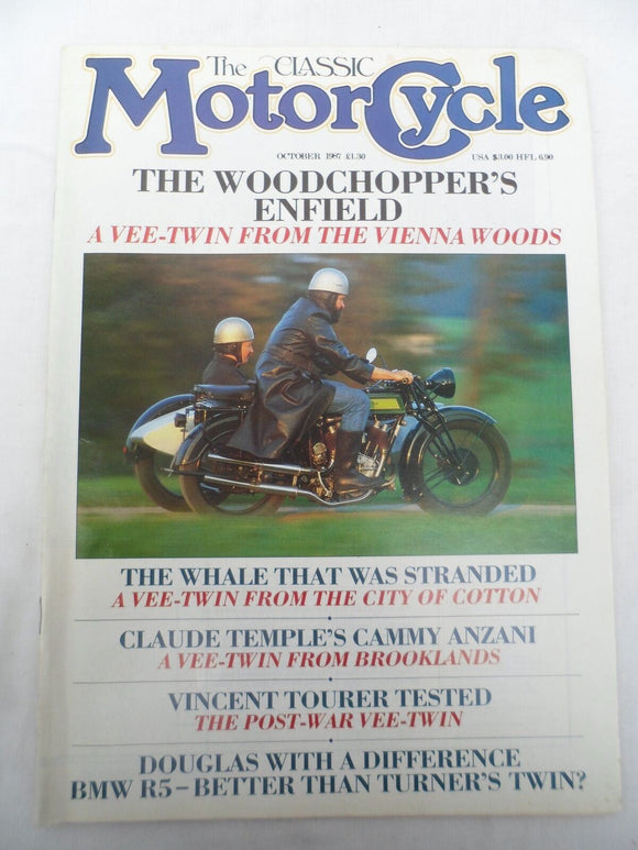 The Classic Motorcycle -Oct 1987 - Enfield - Douglas - BMW - Vincent