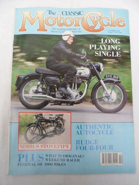 The Classic Motorcycle - Oct  1990 - Rudge four four - Nimbus Stovepipe