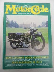 The Classic Motorcycle - Nov 1985 - Douglas Endeavour - Trials Sunbeam