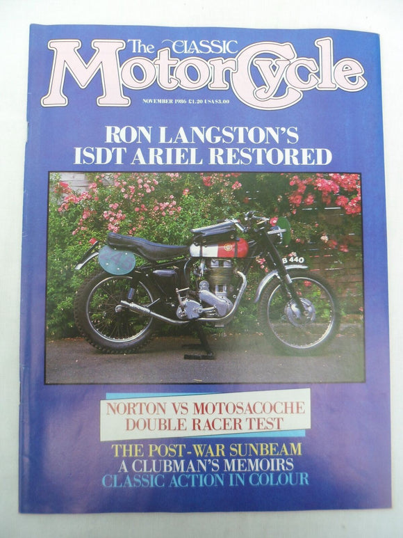 The Classic Motorcycle - Nov 1986 - Norton vs Matosacoche