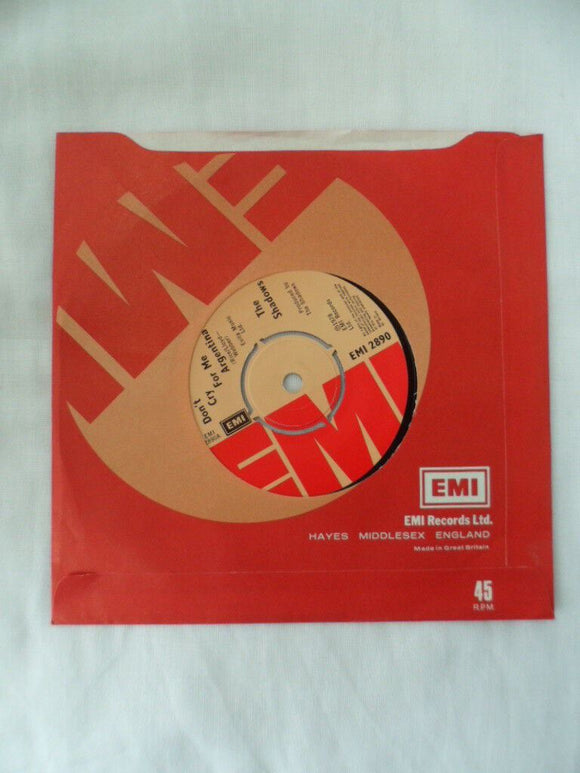 The Shadows - Don't cry Argentina - EMI 2890 - 7'' Single vinyl