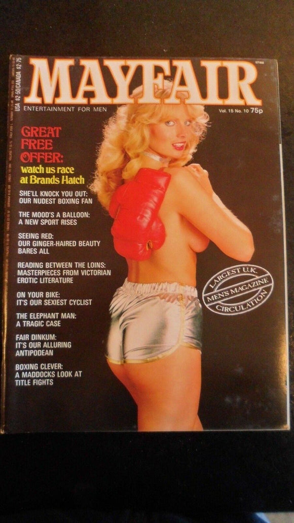 mayfair magazine volume 15 number 10 mens adult glamour magazine