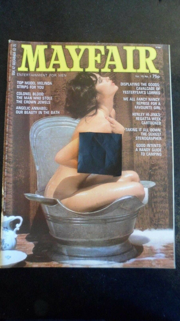 mayfair magazine volume 15 number 7 mens adult glamour magazine