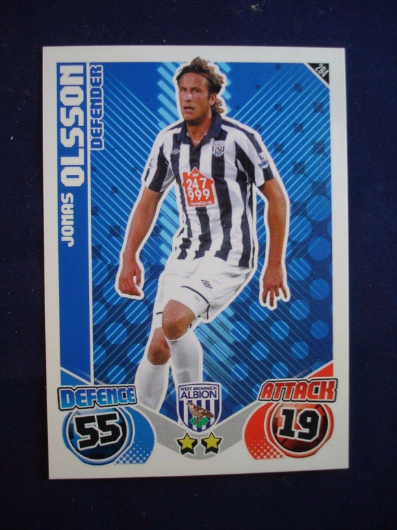 Match Attax 2009/10 - West Brom - Jonas Olsson