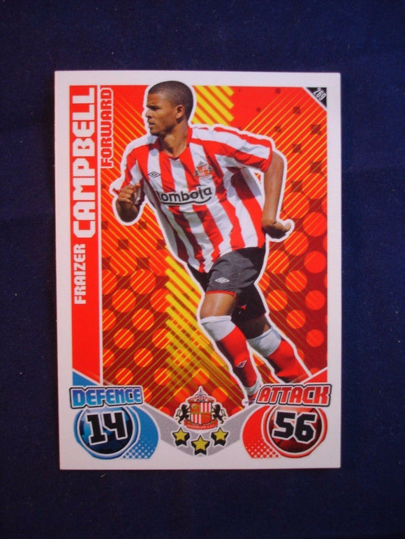 Match Attax 2010/11 -Sunderland - Frazier Campbell