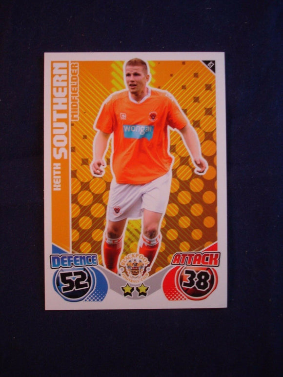 Match Attax 2010/11 - Blackpool - Keith Southern
