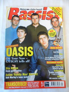 Bassist Bass Guitar Magazine - January 1998 - Guigsy - Oasis