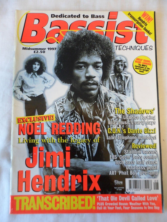 Bassist Bass Guitar Magazine - Midsummer 1997 - Jimi Hendrix