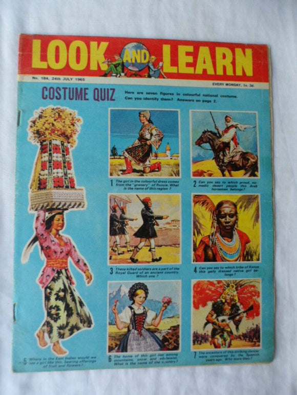 Look and Learn Comic - Birthday gift? - issue 184 - 24 July 1965