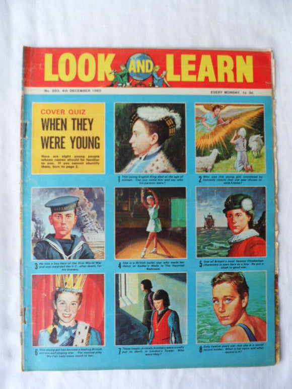Look and Learn Comic - Birthday gift? - issue 203 - 4 December 1965