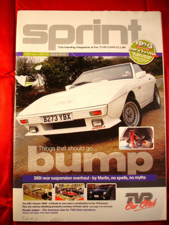 TVR Owners Club Sprint Magazine issue 410 - February 2010