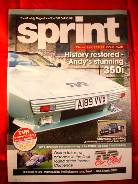 TVR Owners Club Sprint Magazine issue 408 - December 2009