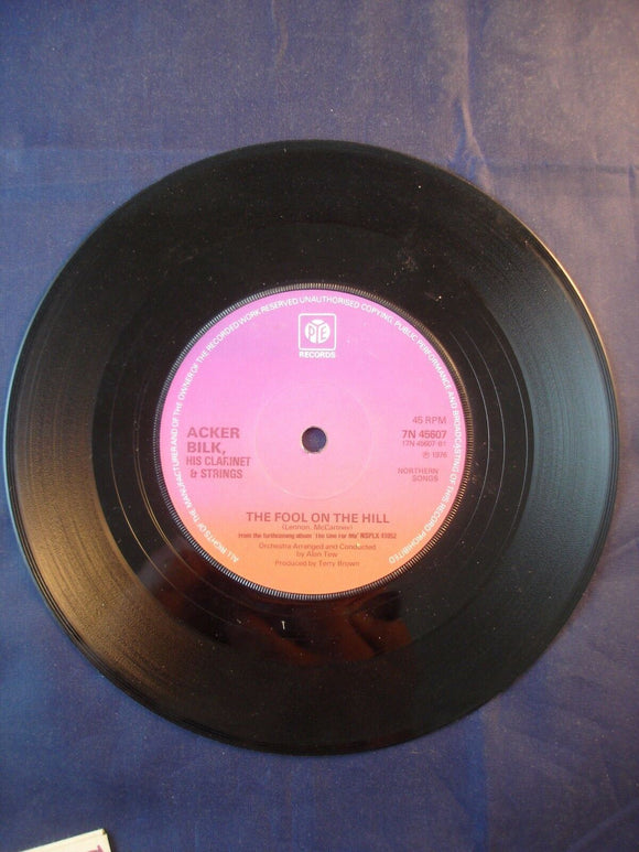 7'' Single Pop - Acker Bilk - Fool on the hill - Aria - 7N 45607
