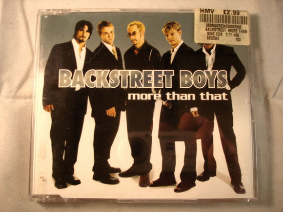 CD Single (B13) - Back Street Boys - More than that - 9252342