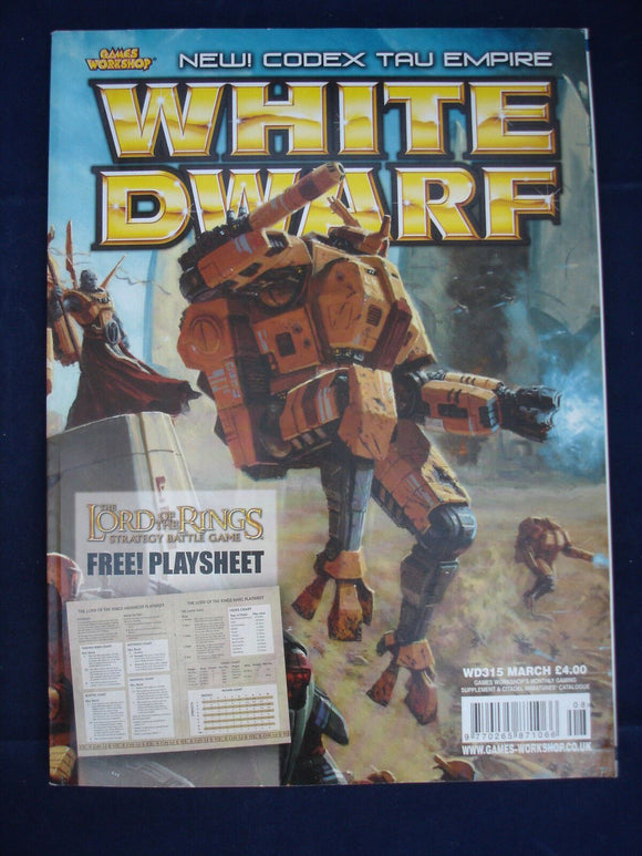 Games Workshop - White Dwarf - Issue W315