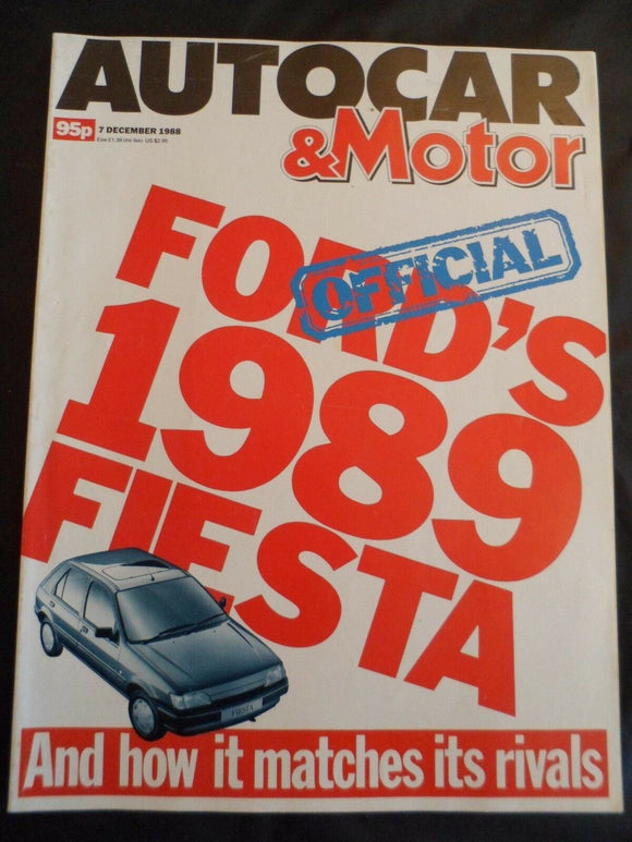 Autocar - 7  December 1988 - 40 years of Lotus