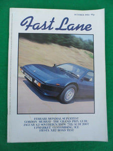 Fast Lane - October 1984 - Fiesta XR2 - Ferrari Mondial