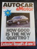 Autocar - 14 December 1988 - Audi Coupe Quattro