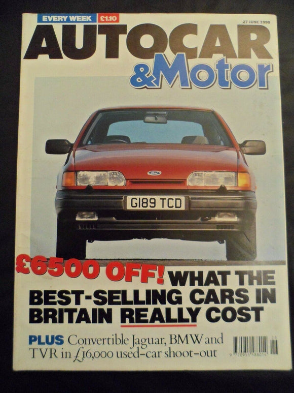 Autocar - 27 June 1990 - Dedra - XJS - TVR - 325i
