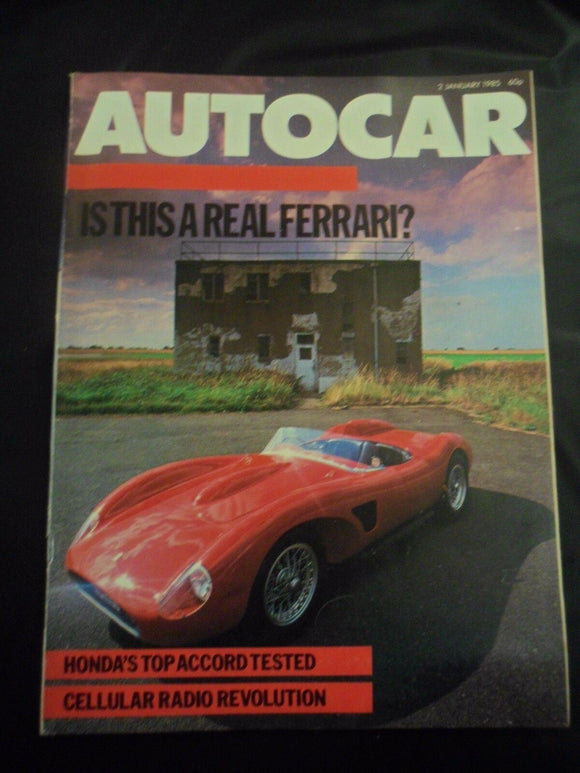 Autocar - w/e 2 January 1985 - Treser Avant - Renault 11 - Honda Accord -