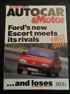 Autocar - 29 August 1990 - Ford escort - Fiat Tempra