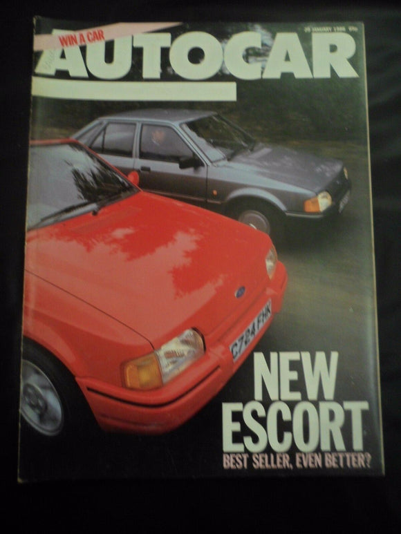 Autocar - w/e 29 January 1986 - Ford Escort - Mercedes Benz centennary