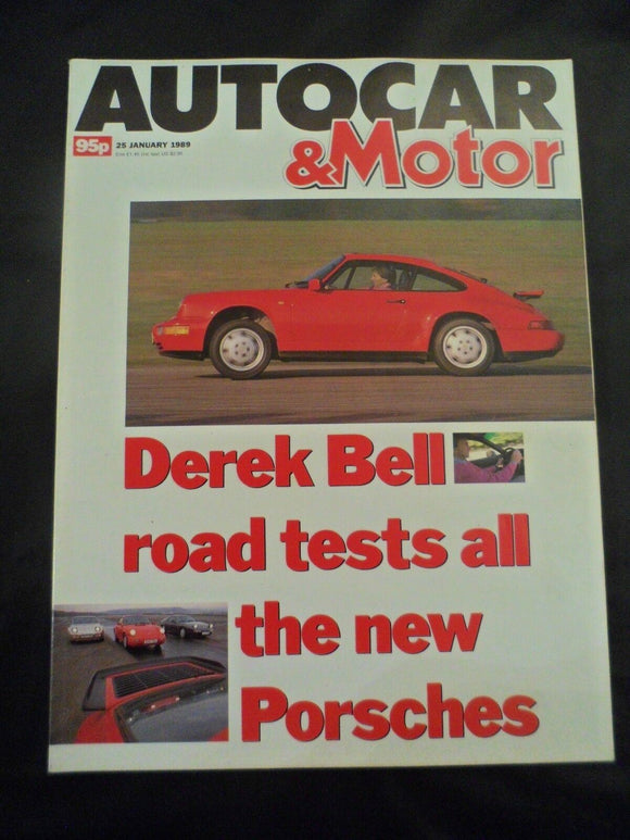 Autocar - 25 January 1989 - XR 4x4 - Lotus - Derek Bell tests Porsche