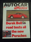 Autocar - 25 January 1989 - XR 4x4 - Lotus - Derek Bell tests Porsche