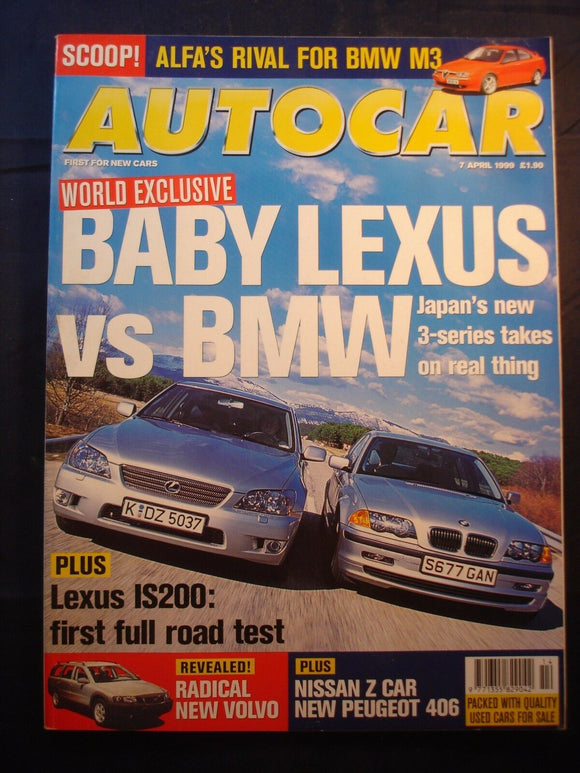Autocar - 7th April 1999 - Lexus IS200 v BMW 3 -