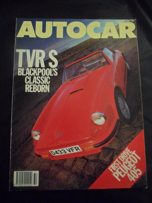 Autocar - w/e 6 August 1987 - TVR S