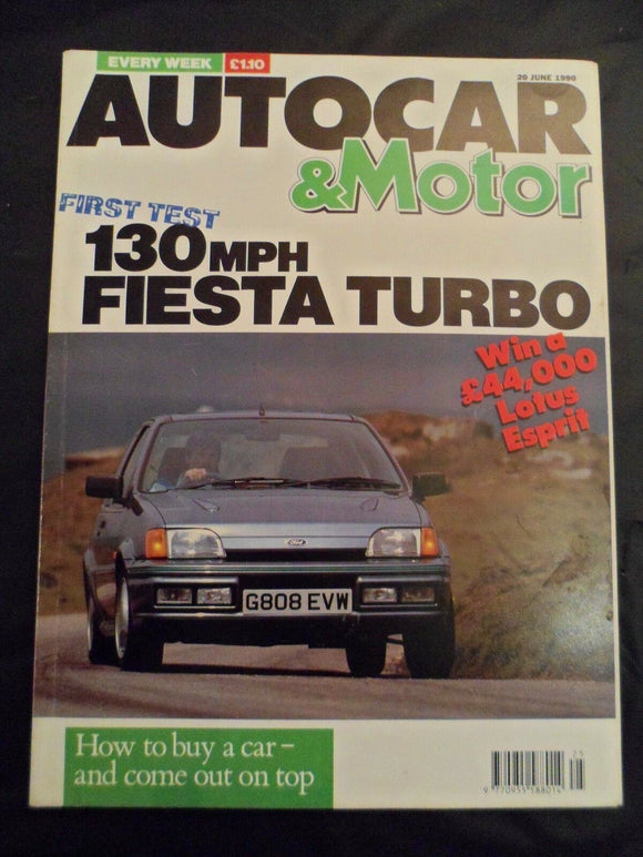 Autocar - 20 June 1990 - Ford Fiesta RS Turbo - CRX - Carlton 3.0i