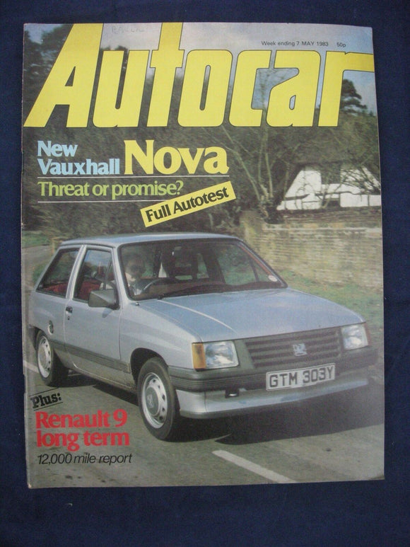 Autocar - w/e 7 May 1983 - Vauxhall Nova
