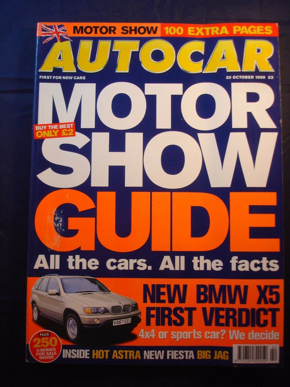 Autocar - 20th October 1999 - BMW X5 - Jaguar