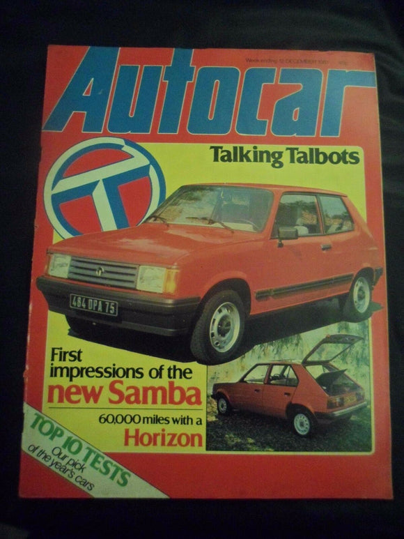 Autocar - w/e 12 December 1981 - Talbots