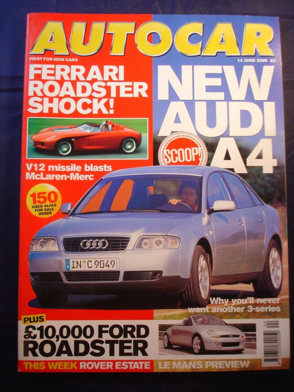 Autocar - 14th June 2000 - Audi A4 - Mercedes CL500