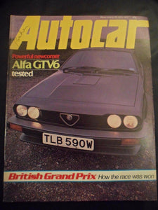 Autocar - w/e 25 July 1981 - Alfa GTV6