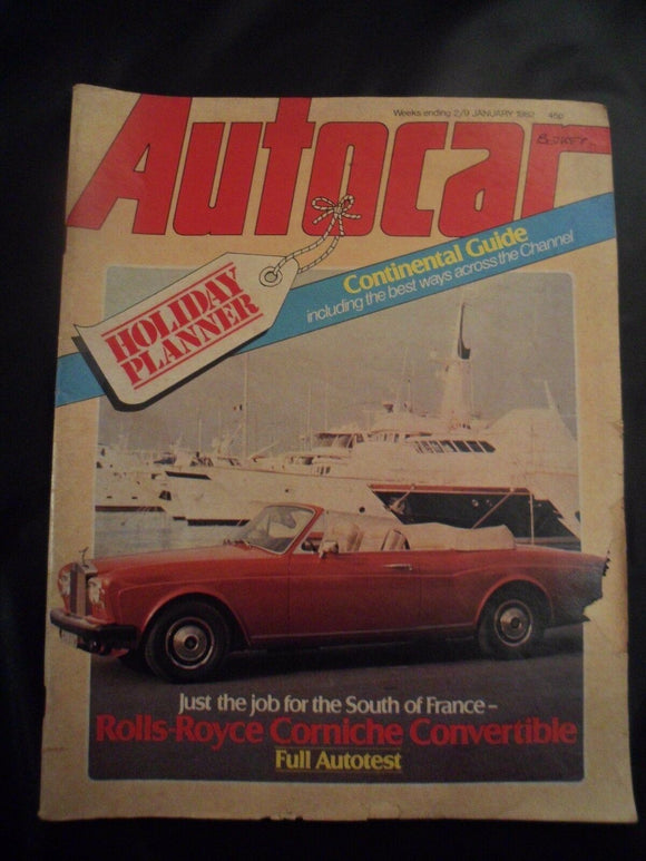 Autocar - w/e 2 / 9 January 1982 - Rolls Royce Corniche Convertible
