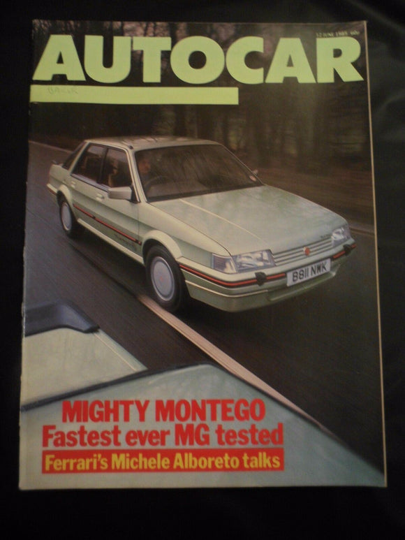 Autocar - w/e 12 June 1985 - MG Montego