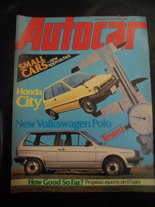 Autocar - w/e 6 February 1982 - VW Polo - Honda City