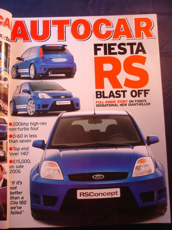 Autocar - 30th March 2004 - Fiesta RS
