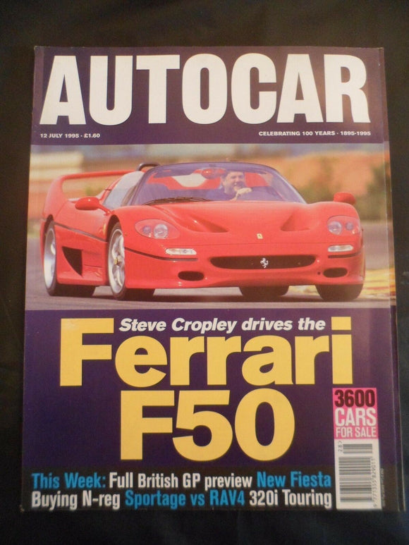 Autocar - 12 July 1995 - Ferrari F50 - Kia Sportage - Rav 4