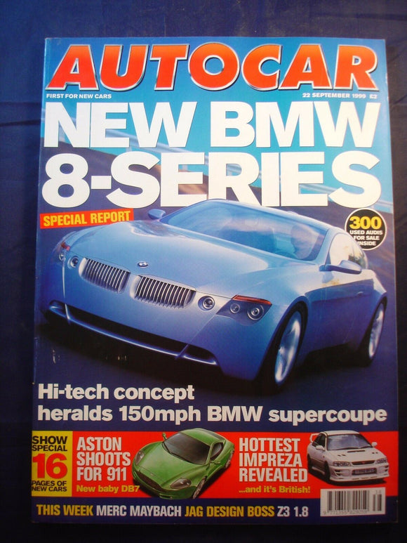 Autocar - 22nd September 1999 - Maybach - Aston - Impreza
