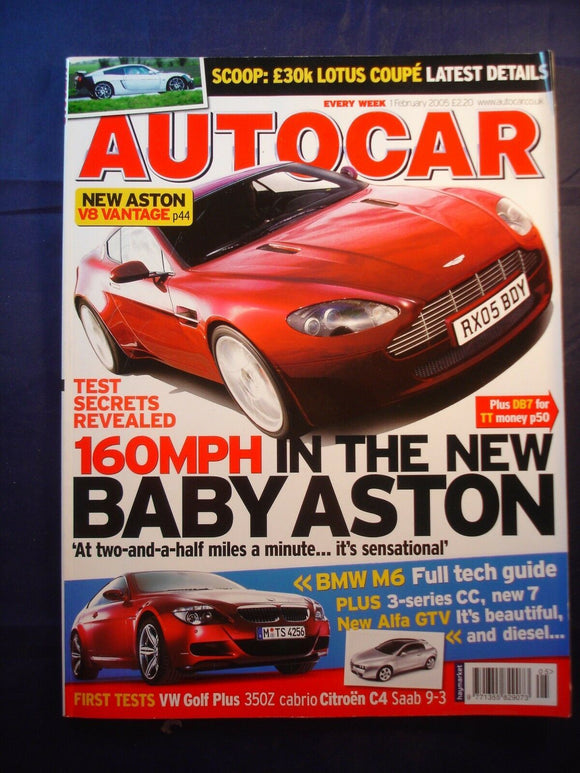 Autocar - 1st February 2005 - Alfa GTV - BMW M6 - Aston - 350Z - Golf
