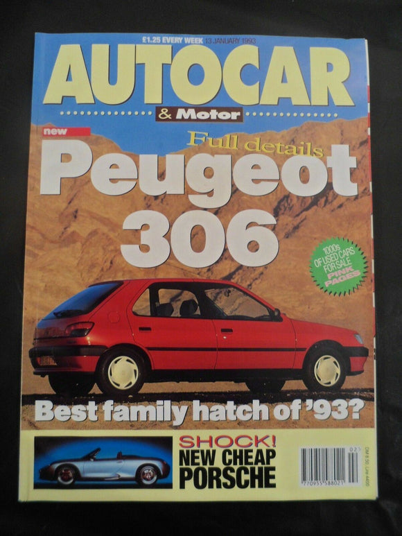 Autocar - 13 January 1993 - Alfa 155 - Audi 100 - Peugeot 306