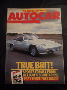 Autocar - w/e 3 April 1985 - Reliant Scimitar SS1